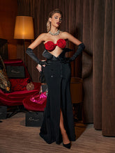 Zahara Flower Patchwork Bandage Dress